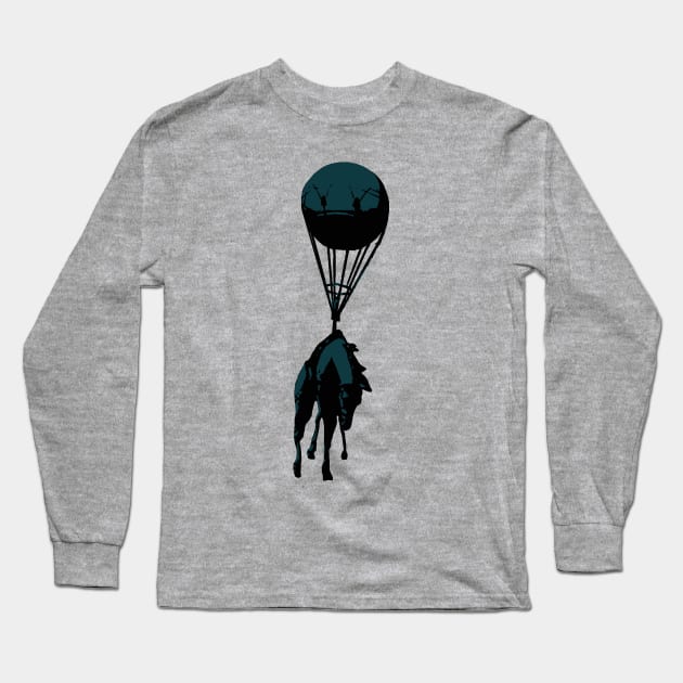 Flying horse Long Sleeve T-Shirt by Ednathum